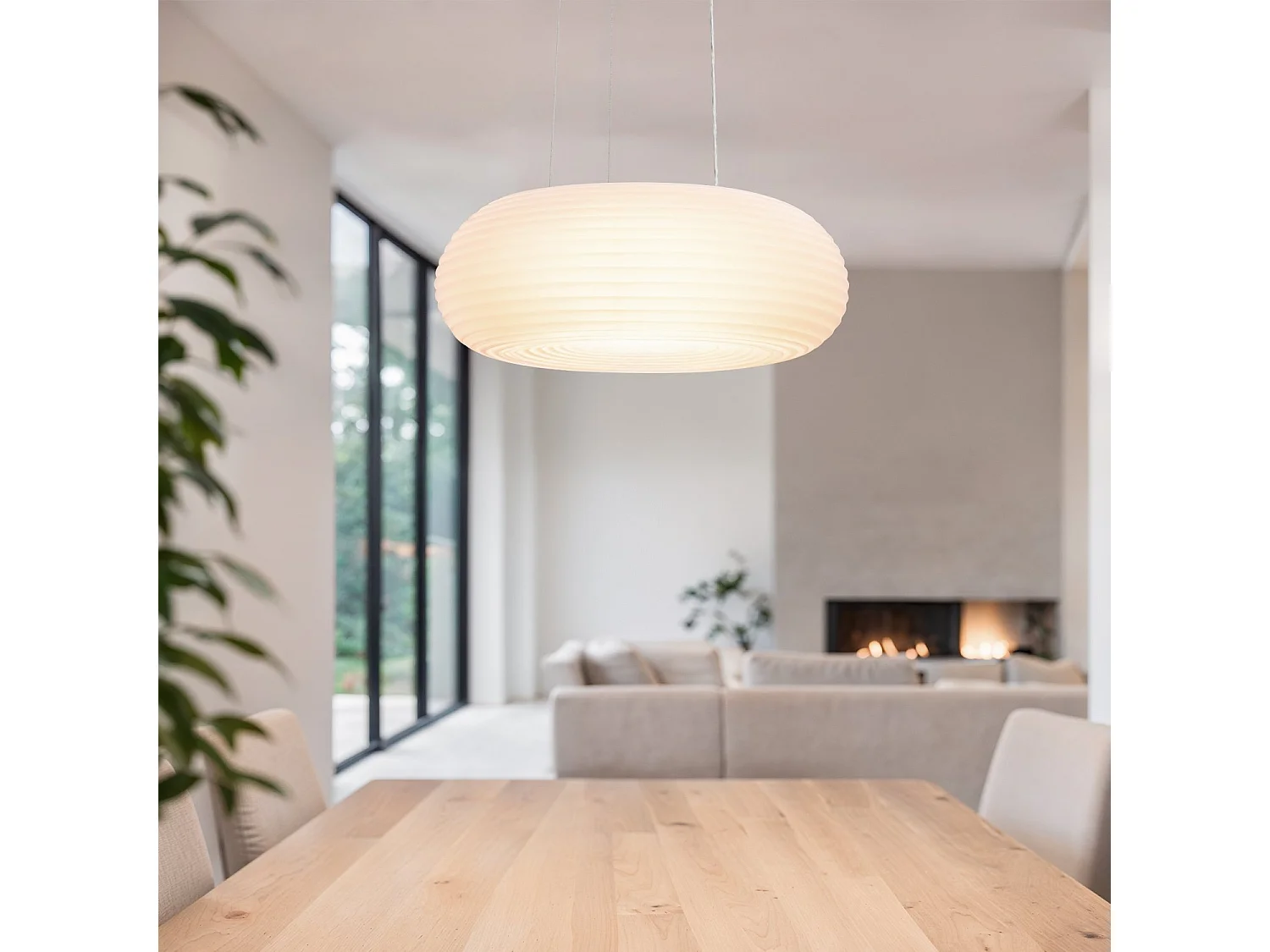 Lámpara Colgante LED 24W Metal Junai Blanco