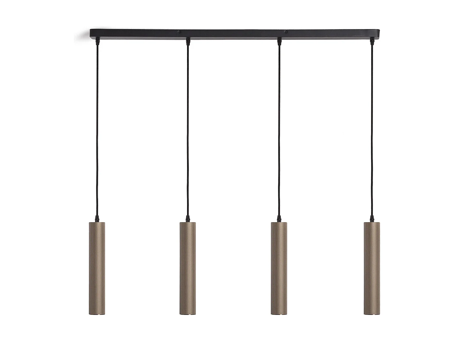 Lampada a Sospensione Alluminio Aritz 4 Faretti Bronzo