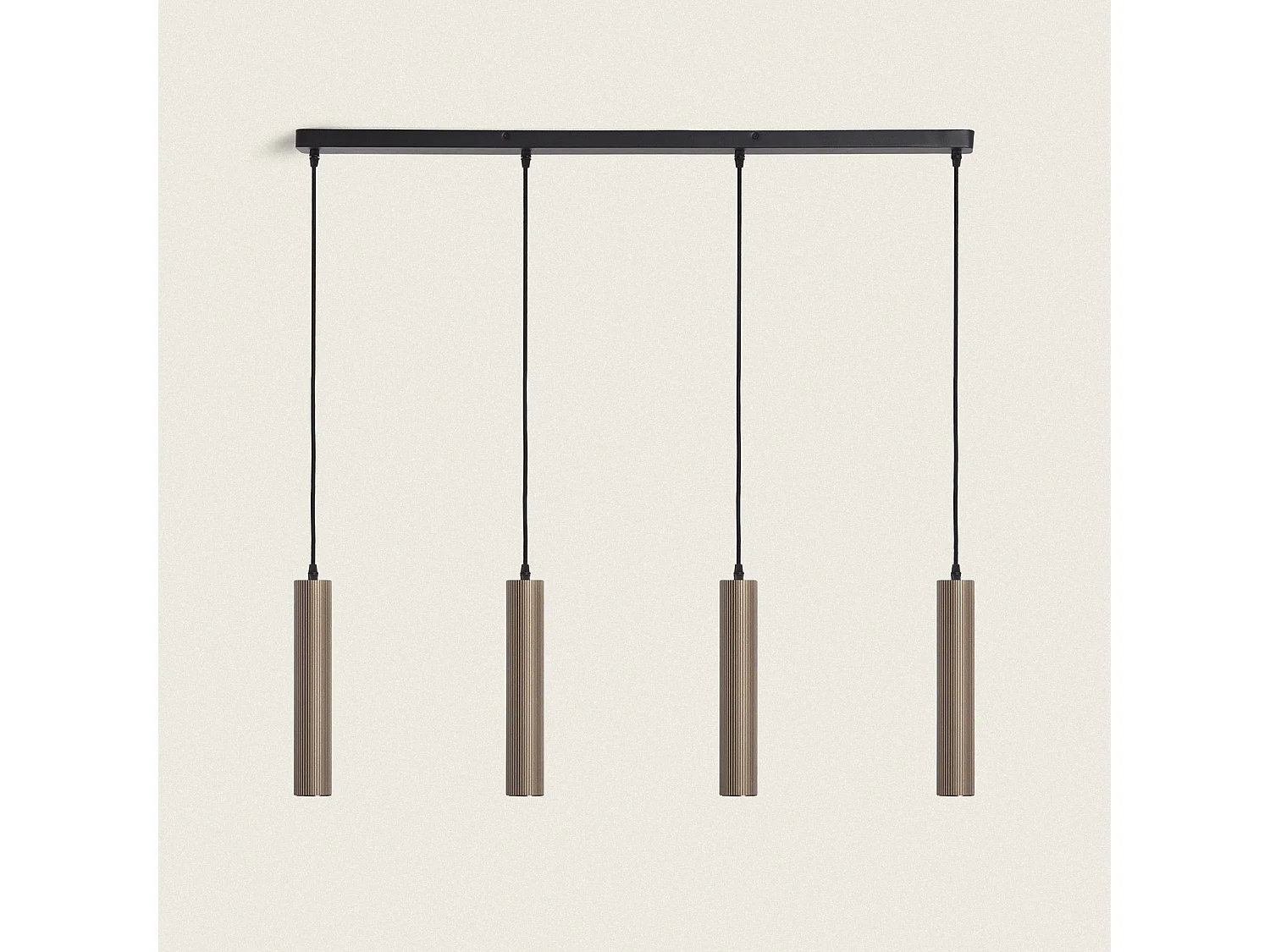 Lampada a Sospensione Alluminio Aritz 4 Faretti Bronzo
