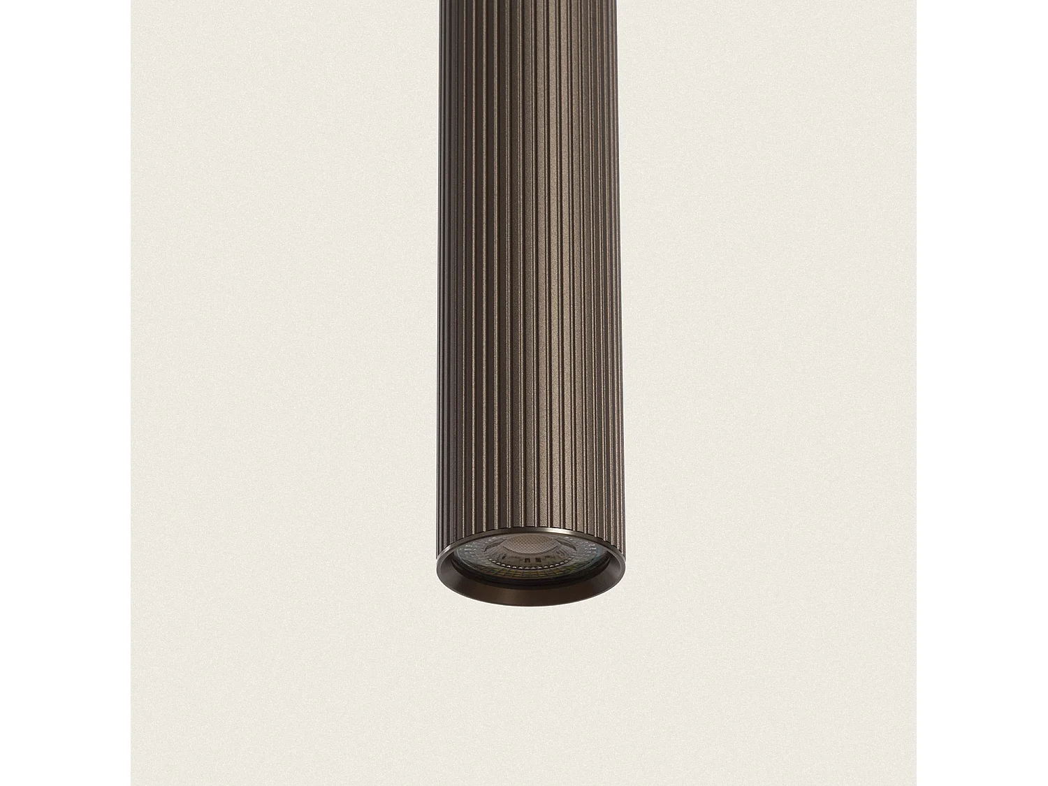 Lampada a Sospensione Alluminio Aritz 4 Faretti Bronzo