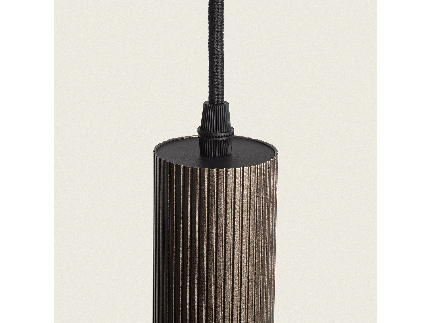 Lampada a Sospensione Alluminio Aritz 4 Faretti Bronzo