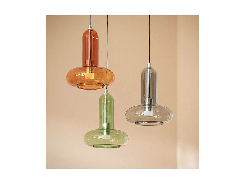 Lampada a Sospensione LED 15W Alluminio Fontas 3 Faretti Multicolore