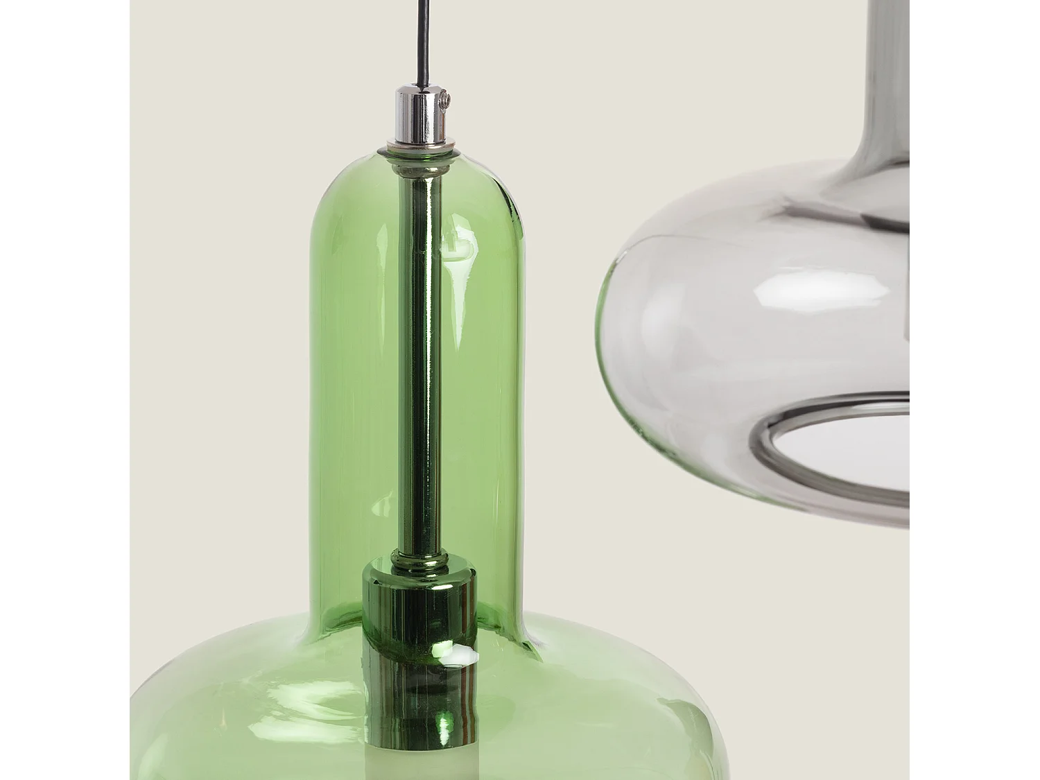 Suspension LED 15W Aluminium et Verre 3 Spots Fontans  Multicolore