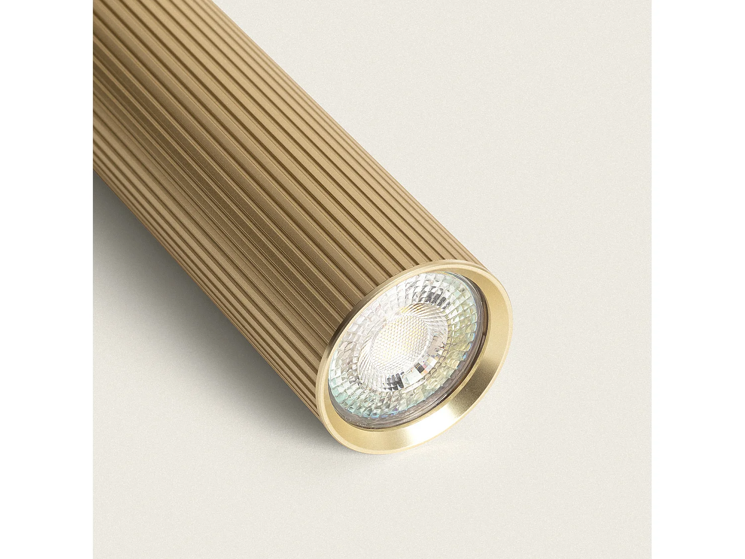 Suspension Aluminium Aritz 4 Spots Doré