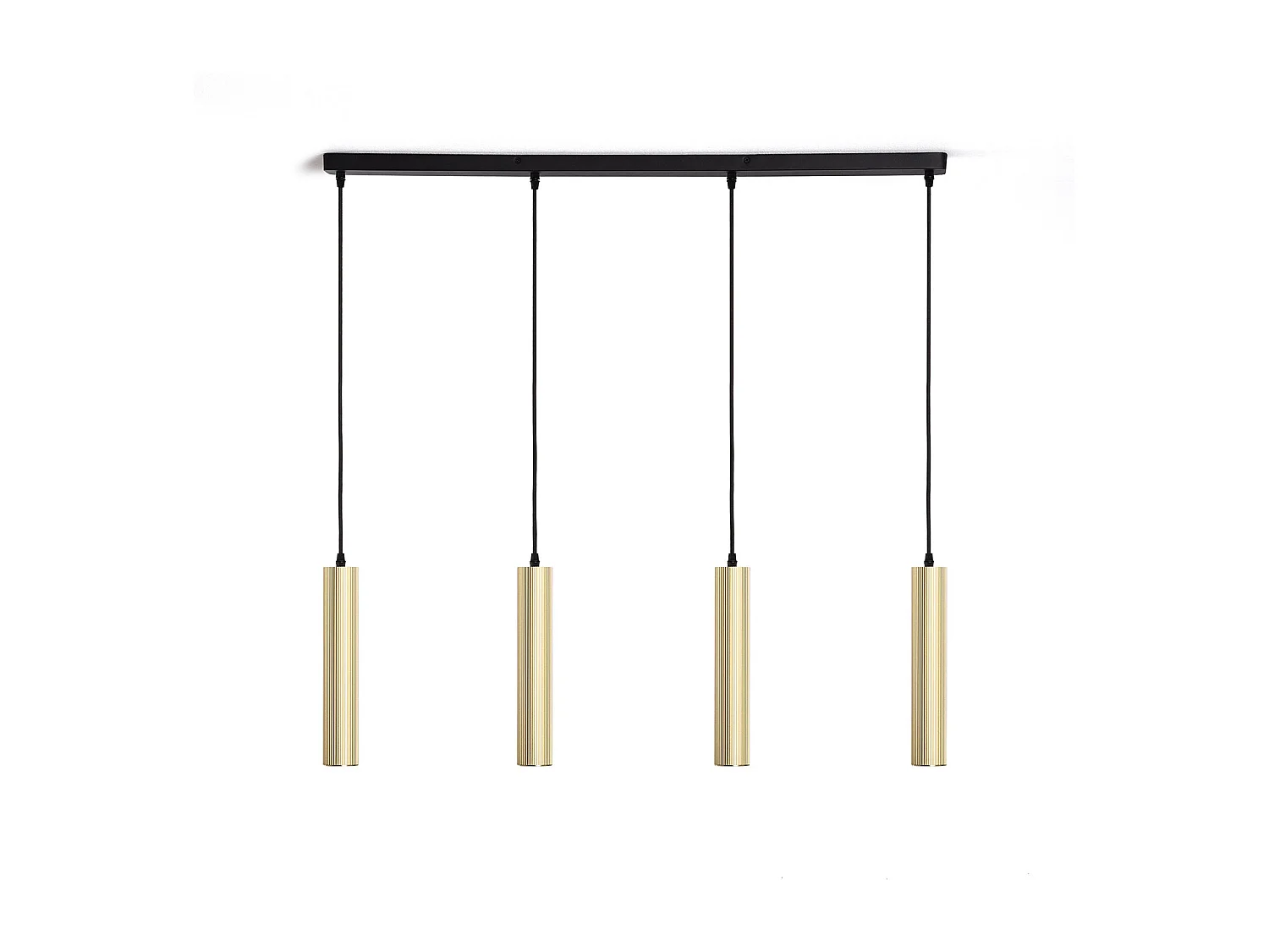 Suspension Aluminium Aritz 4 Spots Doré