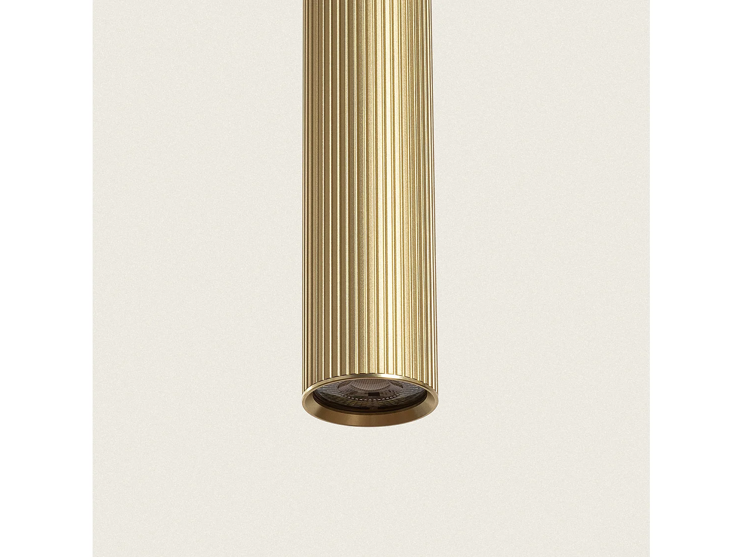 Suspension Aluminium Aritz 4 Spots Doré