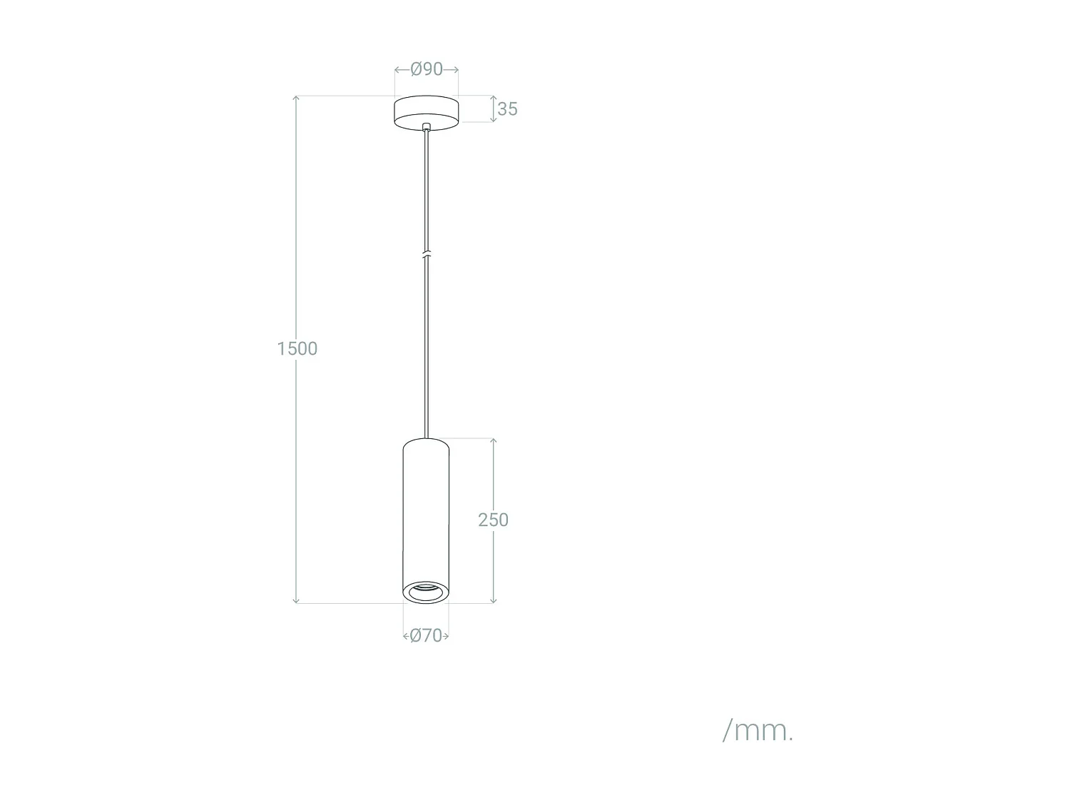 Lampada a Sospensione Cemento Padang Beige