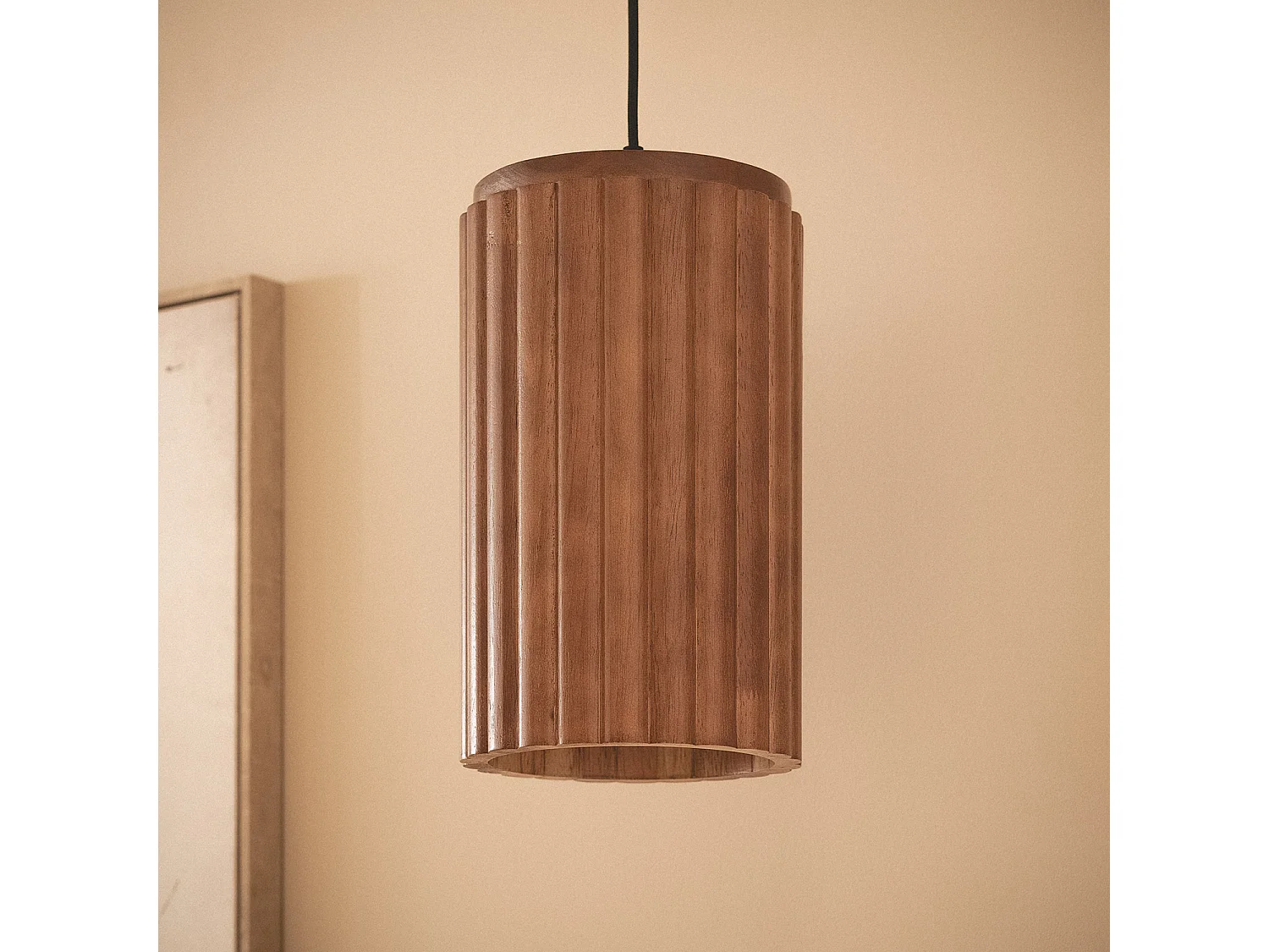 Lampada a Sospensione Legno Mirto Marrone