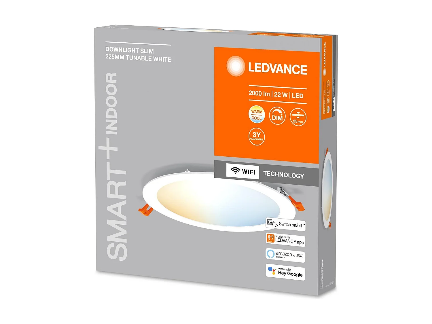 TechBrey Downlight LED 22W Smart+ WiFi Ø225 mm LEDVANCE 4058075573277