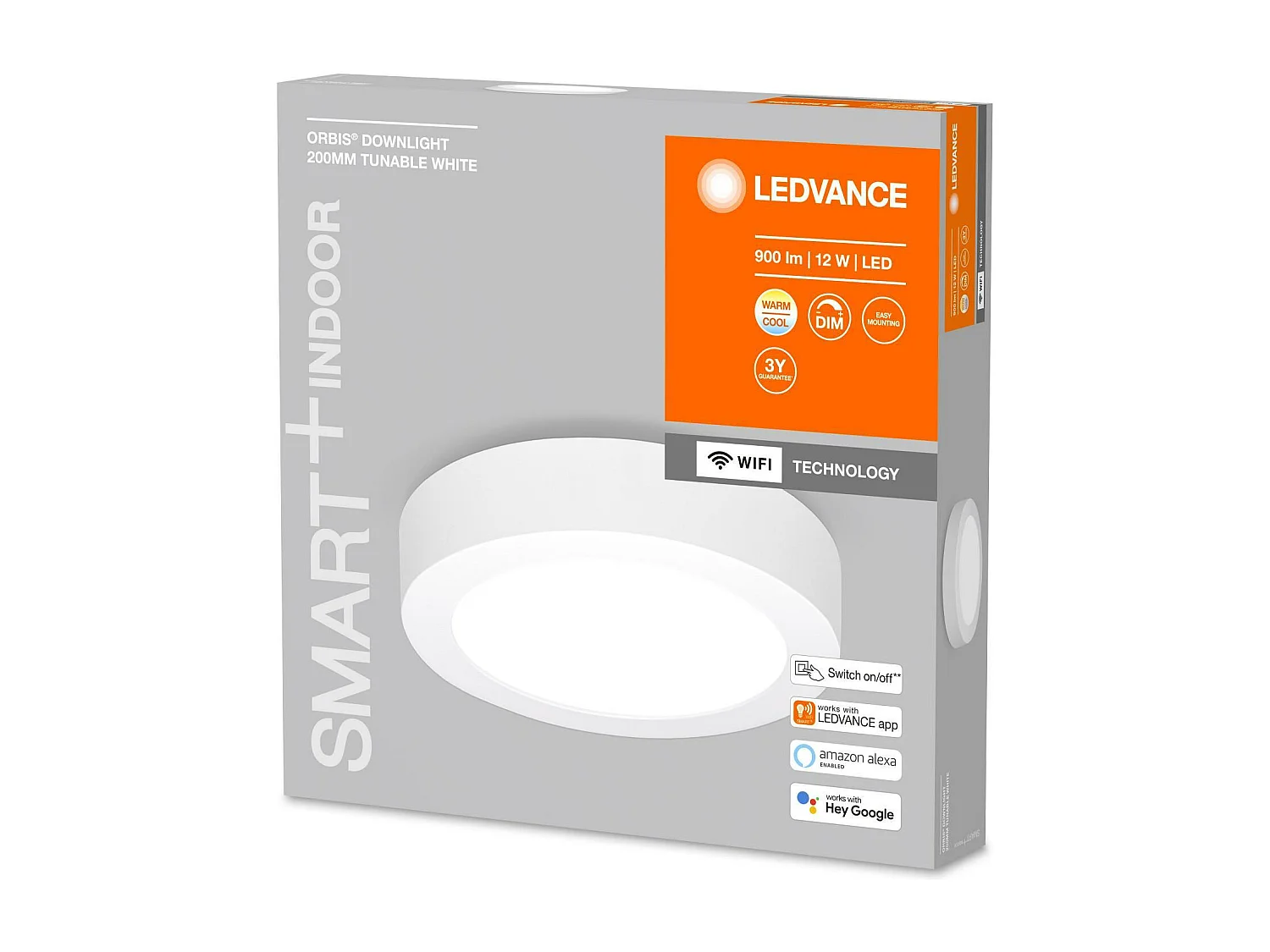 TechBrey Plafón LED 12W CCT Circular Ø200 mm Smart+ WiFi ORBIS LEDVANCE 4058075572911