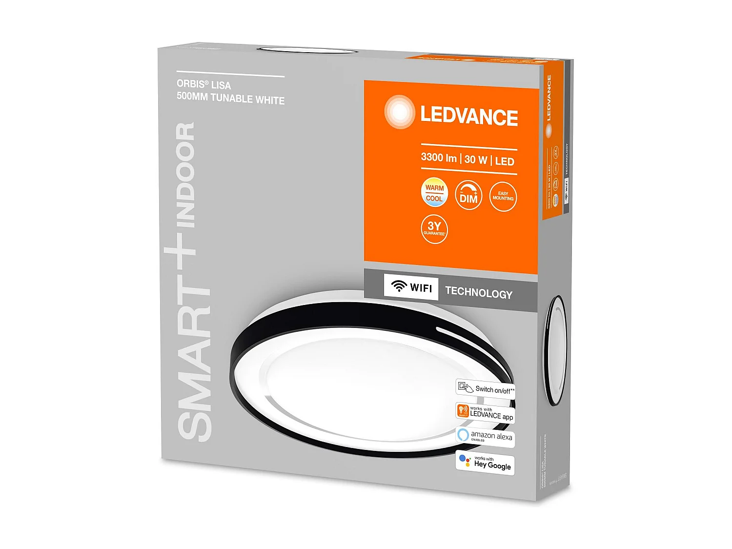TechBrey Plafón LED 30W CCT Circular Ø484 mm Smart+ WiFi ORBIS Lisa LEDVANCE 4058075573536