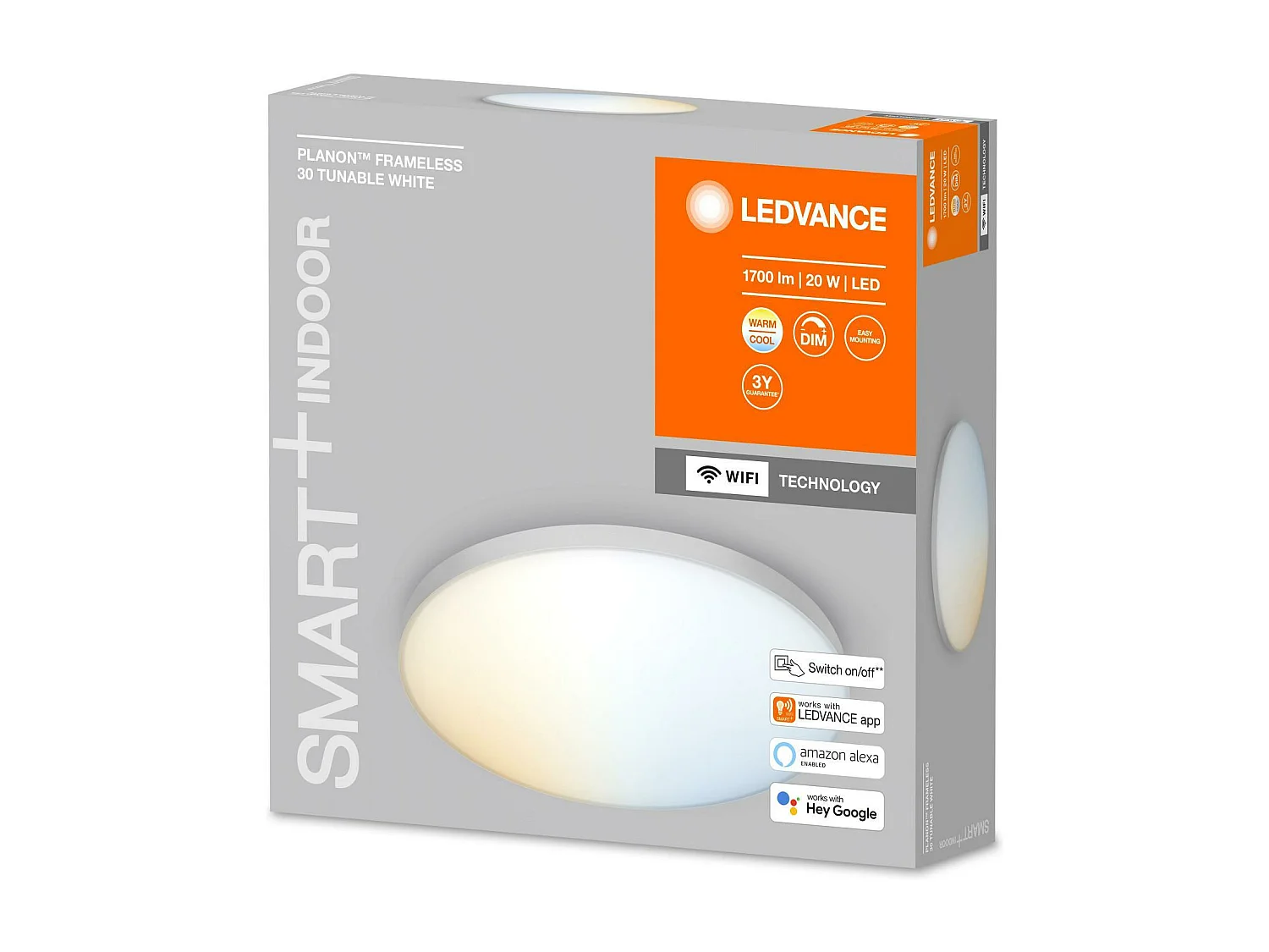 TechBrey Plafón LED 20W CCT Circular Ø300 mm Smart+ WiFi LEDVANCE 4058075484672