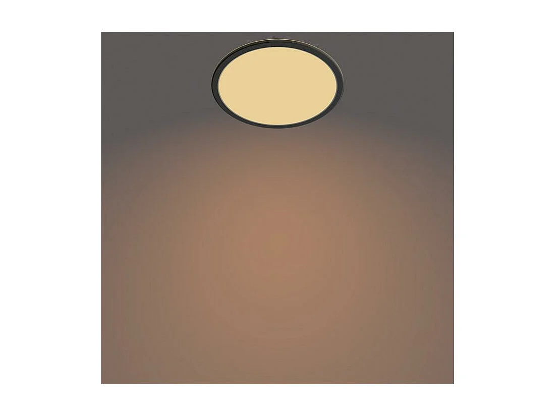 TechBrey Plafón LED 15W PHILIPS CL550 SuperSlim IP44 Regulable 3 Niveles Negro