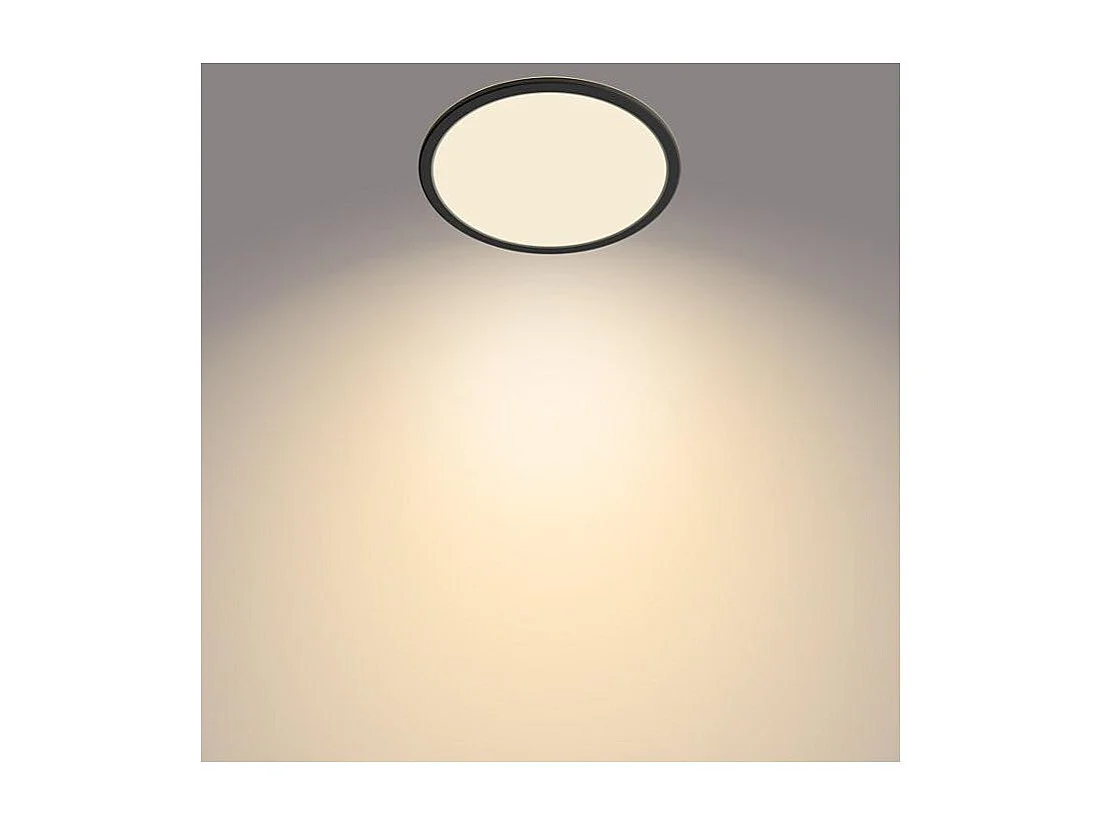 TechBrey Plafón LED 15W PHILIPS CL550 SuperSlim IP44 Regulable 3 Niveles Negro