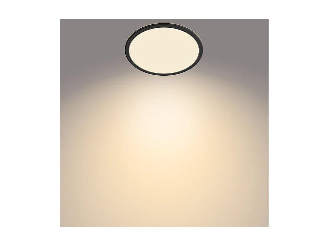 TechBrey Plafón LED 15W PHILIPS CL550 SuperSlim IP44 Regulable 3 Niveles Negro