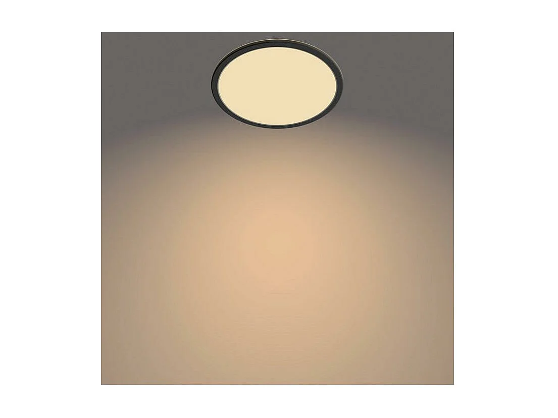 TechBrey Plafón LED 15W PHILIPS CL550 SuperSlim IP44 Regulable 3 Niveles Negro