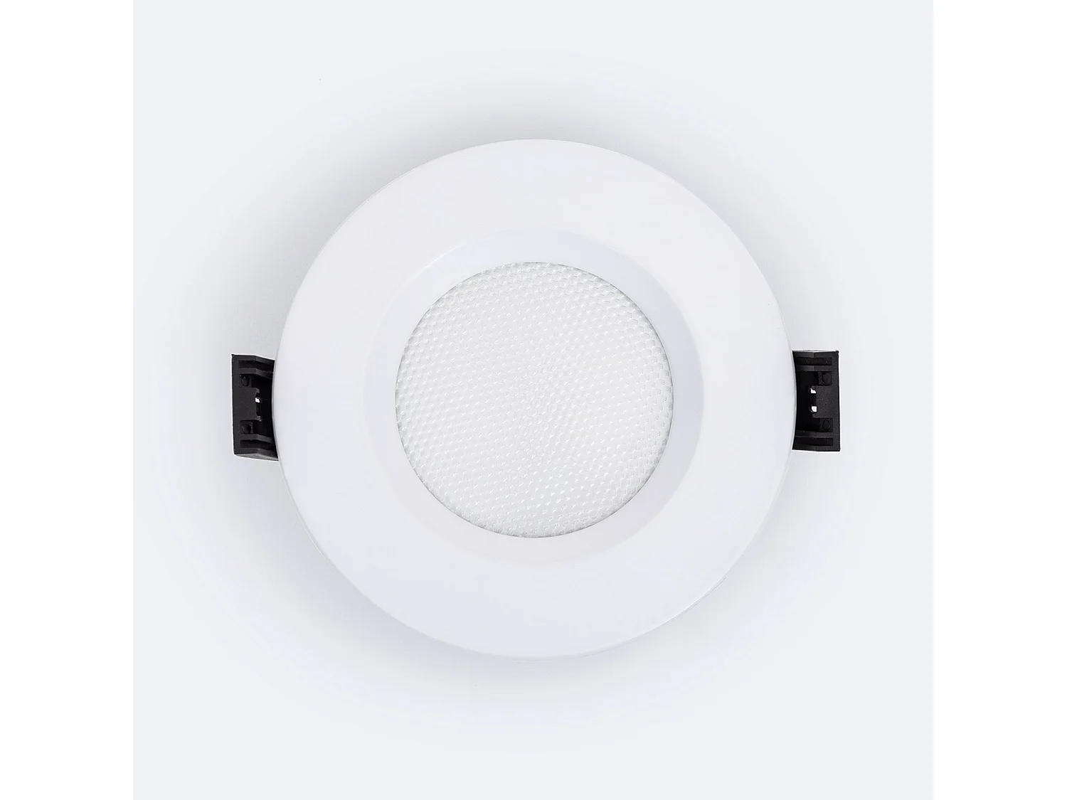 Downlight LED 7W Circular AERO 130 lm/W Microprismático CCT Seleccionable Corte Ø 75 mm No Flicker 2700K - 3200K - 4000K Seleccionable (Cálido-Neutro)
