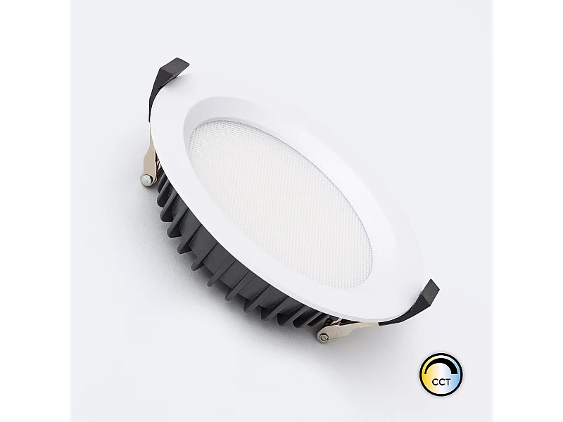 Downlight LED 13W Circular SAMSUNG Aero 130 lm/W Microprismático CCT LIFUD Corte Ø 110 mm No Flicker (2700K - 3200K - 4000K) Seleccionable (Cálido-Neutro-Frío)