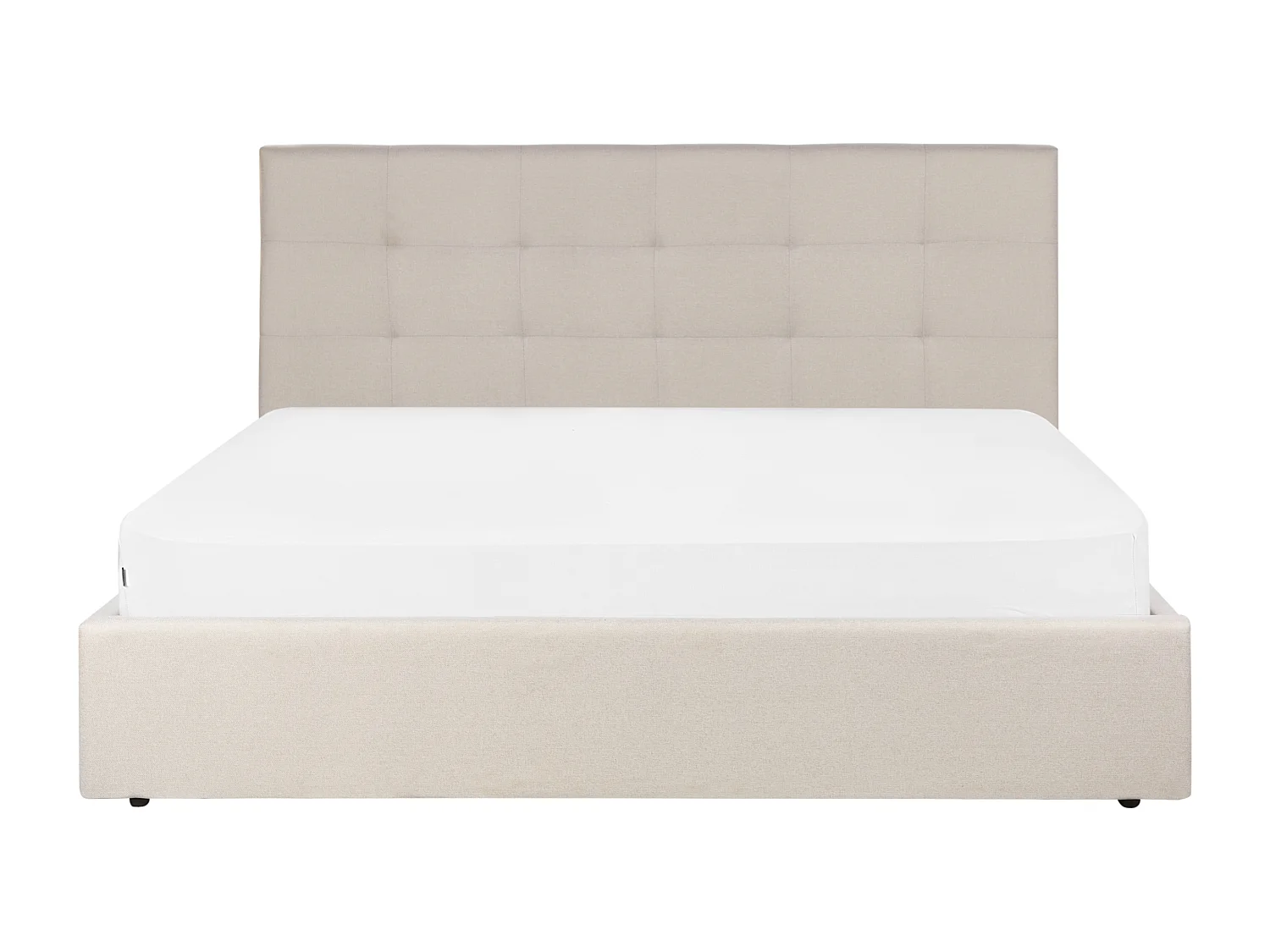 Cama con almacenaje Tela LORIENT 180 x 200 cm Beige