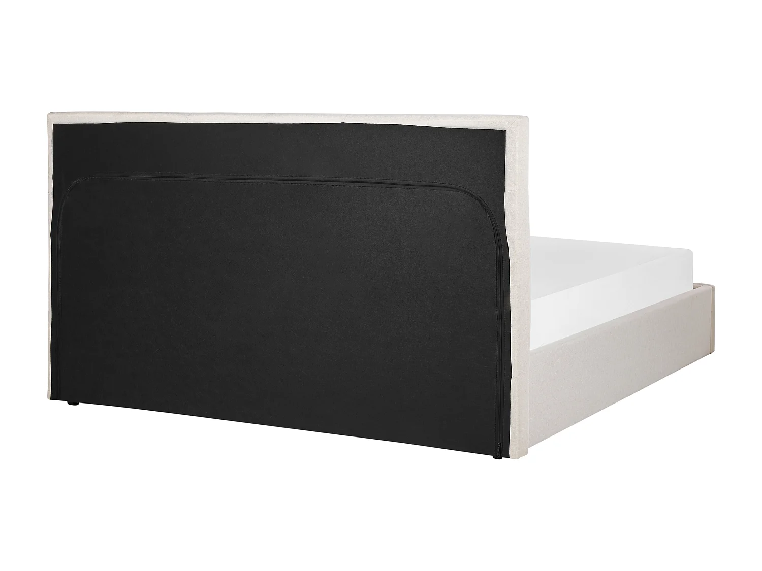 Cama con almacenaje Tela LORIENT 180 x 200 cm Beige