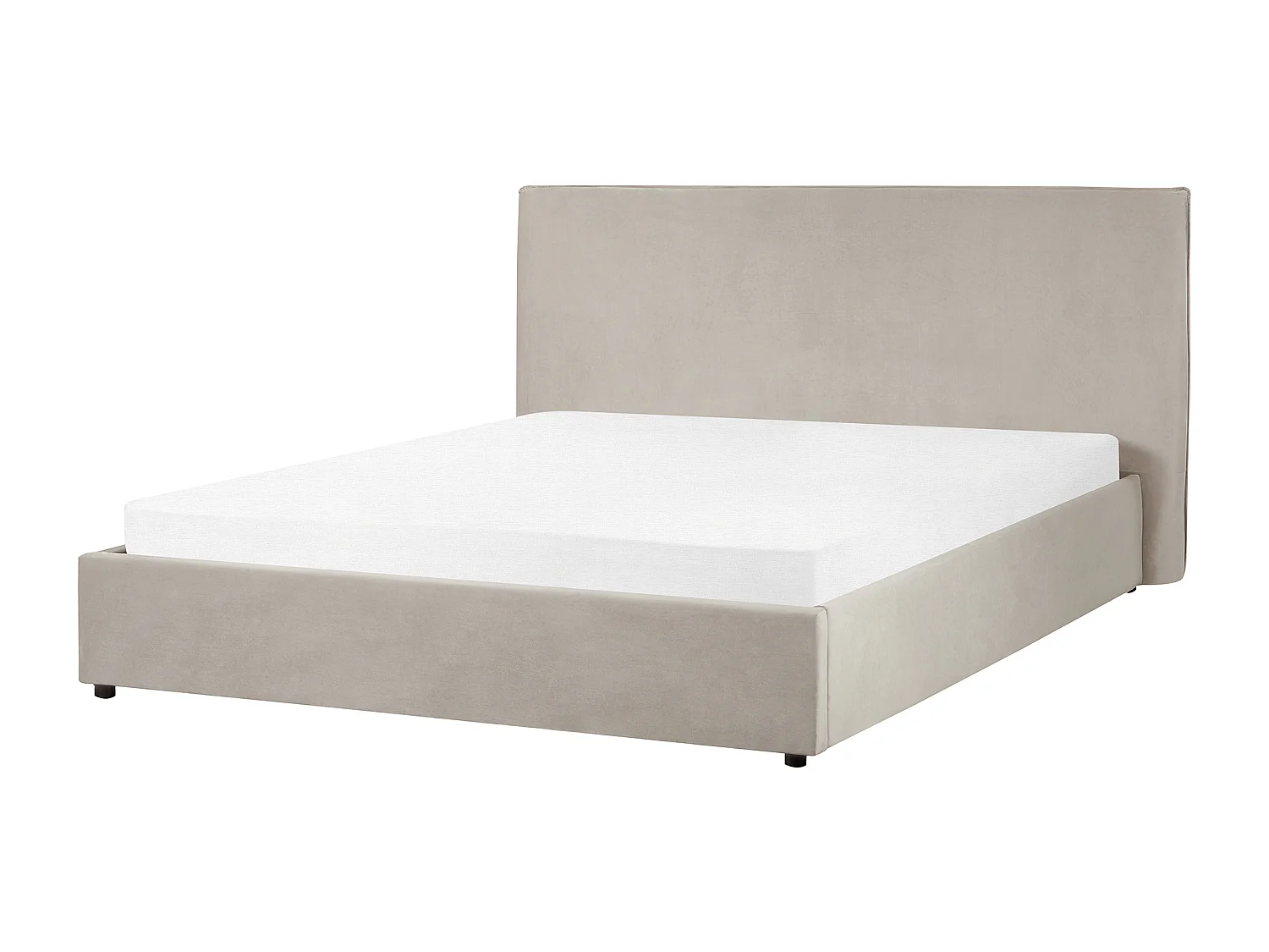 Letto contenitore Velluto LAVAUR 160 x 200 cm Tortora