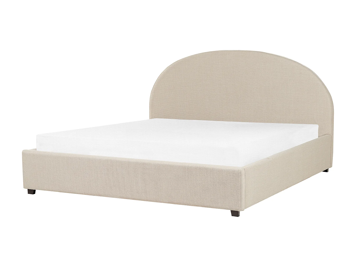 Lit ottoman Tissu VAUCLUSE 180 x 200 cm Beige sable