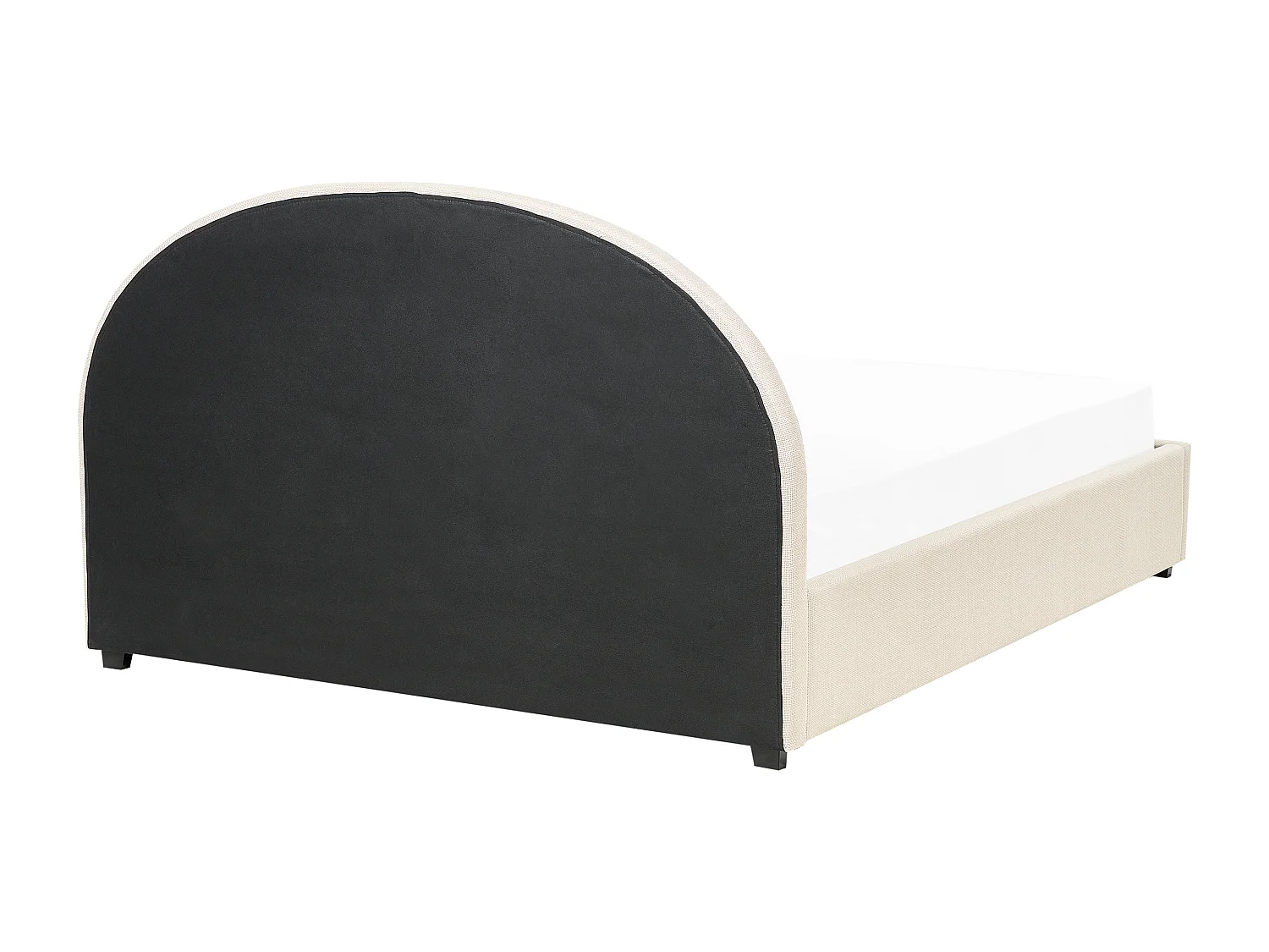 Lit ottoman Tissu VAUCLUSE 180 x 200 cm Beige sable