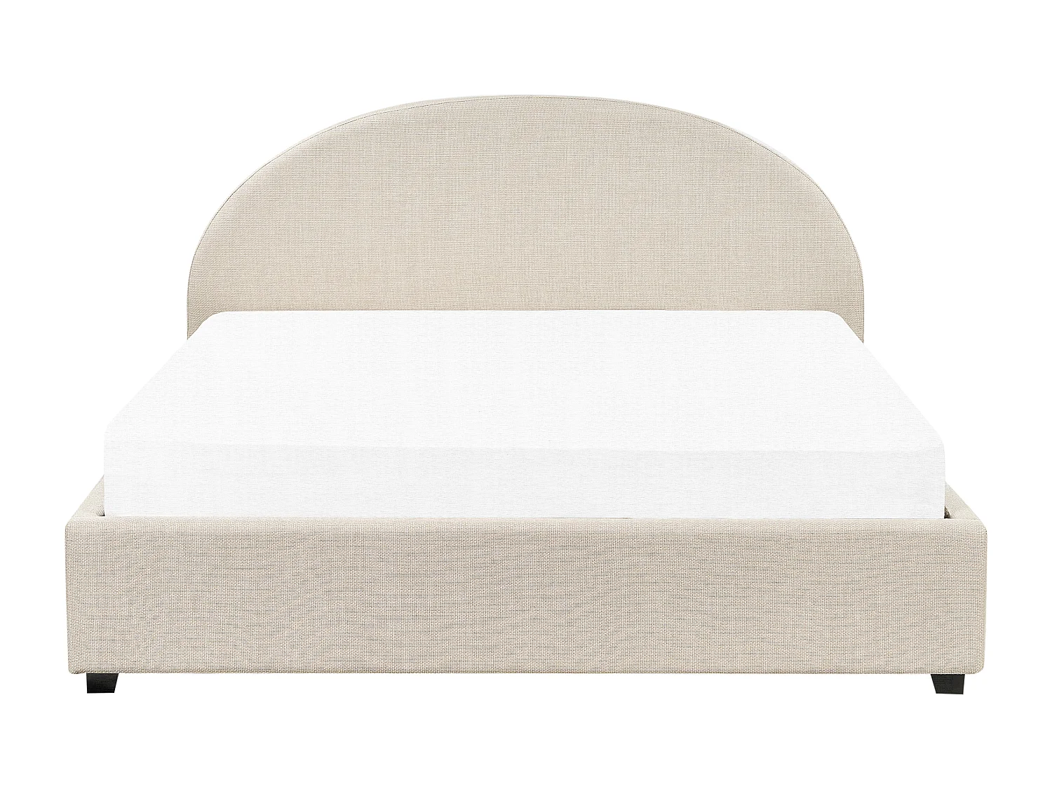 Lit ottoman Tissu VAUCLUSE 180 x 200 cm Beige sable