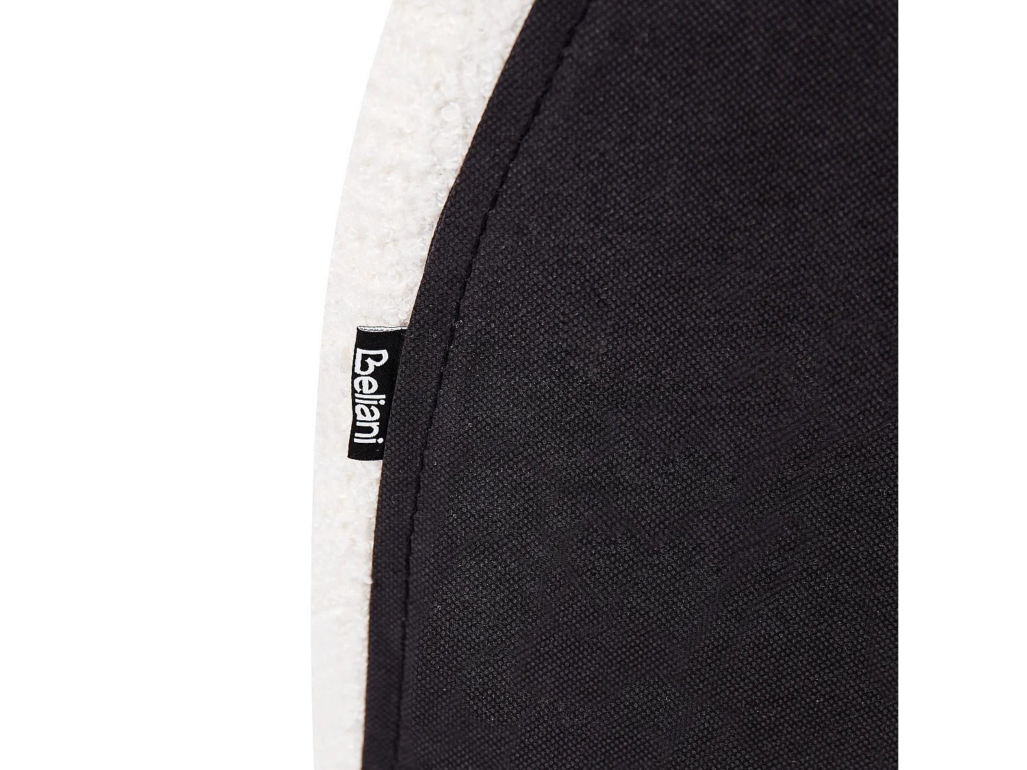 Lit ottoman Bouclé VAUCLUSE 140 x 200 cm Blanc cassé