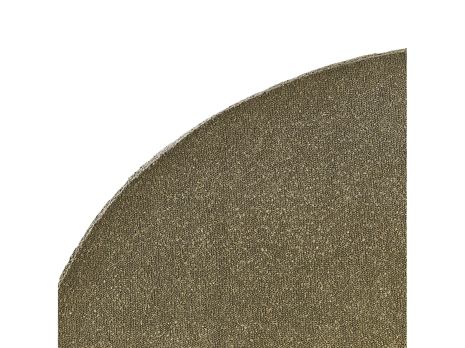 Letto con ottomano Bouclé VAUCLUSE 140 x 200 cm Verde oliva