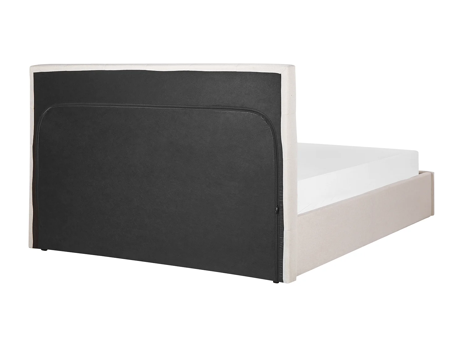 Lit ottoman Tissu LORIENT 160 x 200 cm Beige