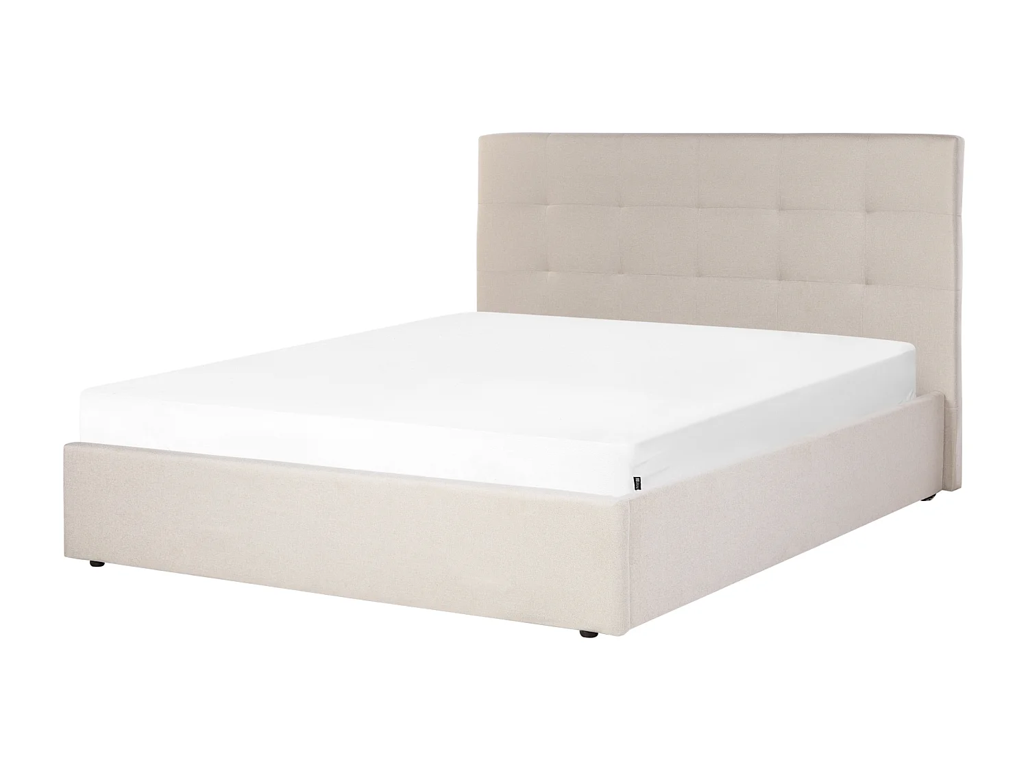 Bed met opbergruimte Stof LORIENT 160 x 200 cm Beige