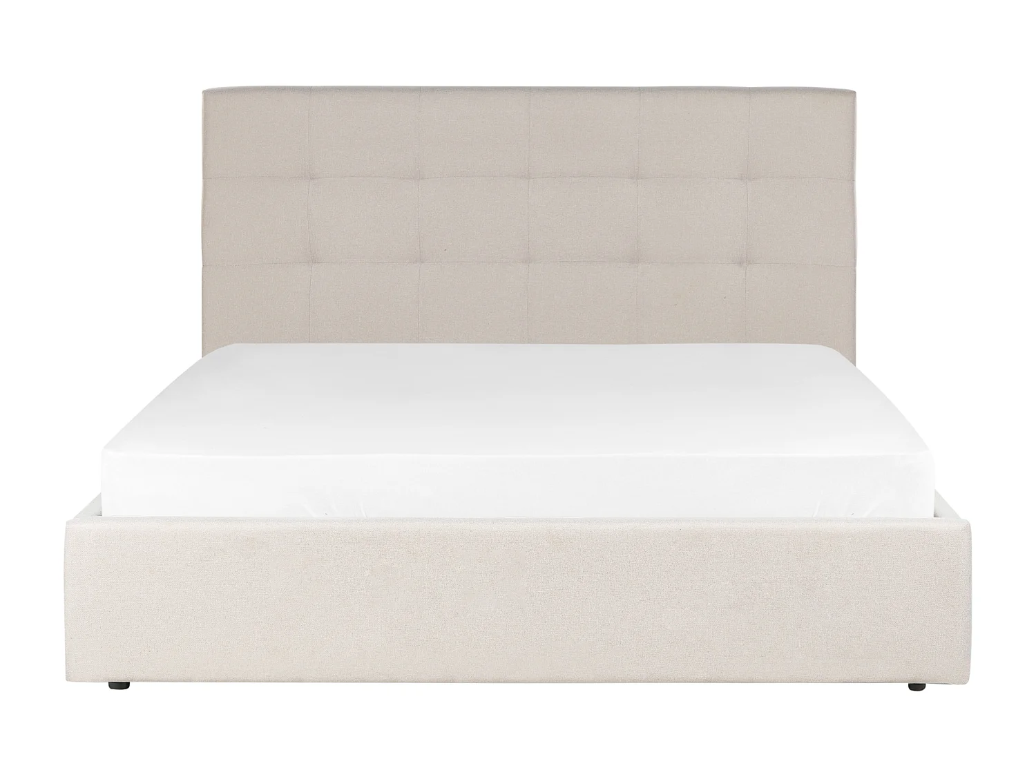 Bed met opbergruimte Stof LORIENT 160 x 200 cm Beige