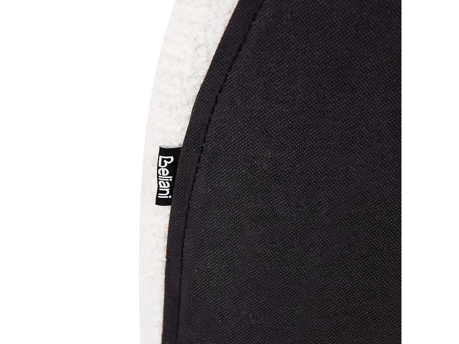 Lit ottoman Bouclé VAUCLUSE 160 x 200 cm Blanc cassé