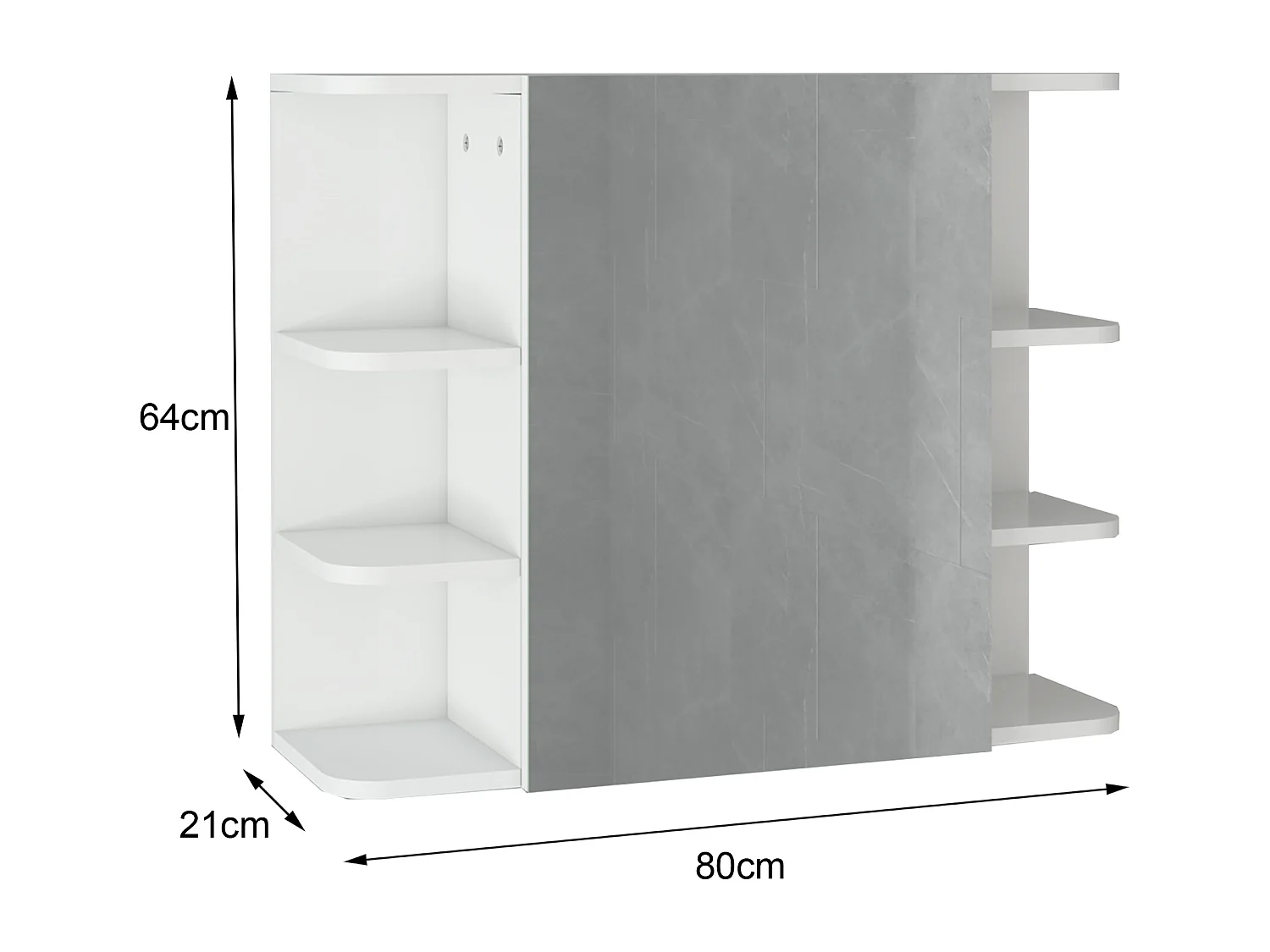 Set de meubles de salle de bains Armoire de salle de bains Table de toilette Arm