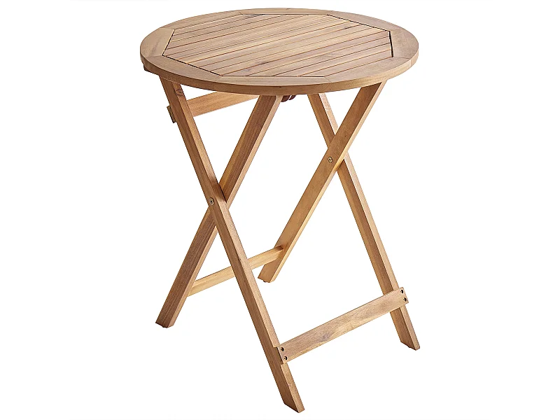 Stolik bistro PROSSEDI 60 cm 60 cm Drewno akacjowe Brązowy