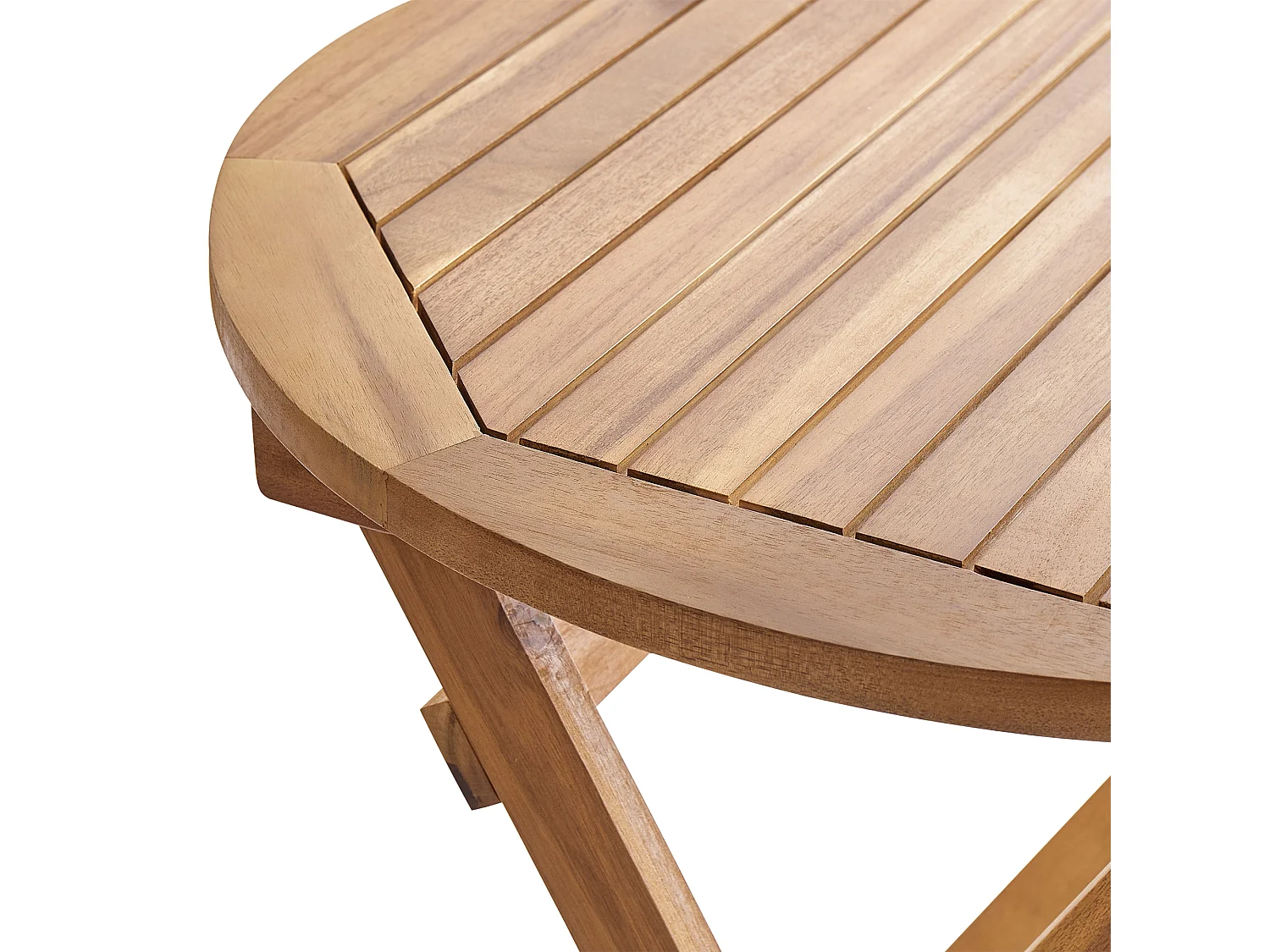 Table bistrot PROSSEDI 60 cm 60 cm Acacia Marron