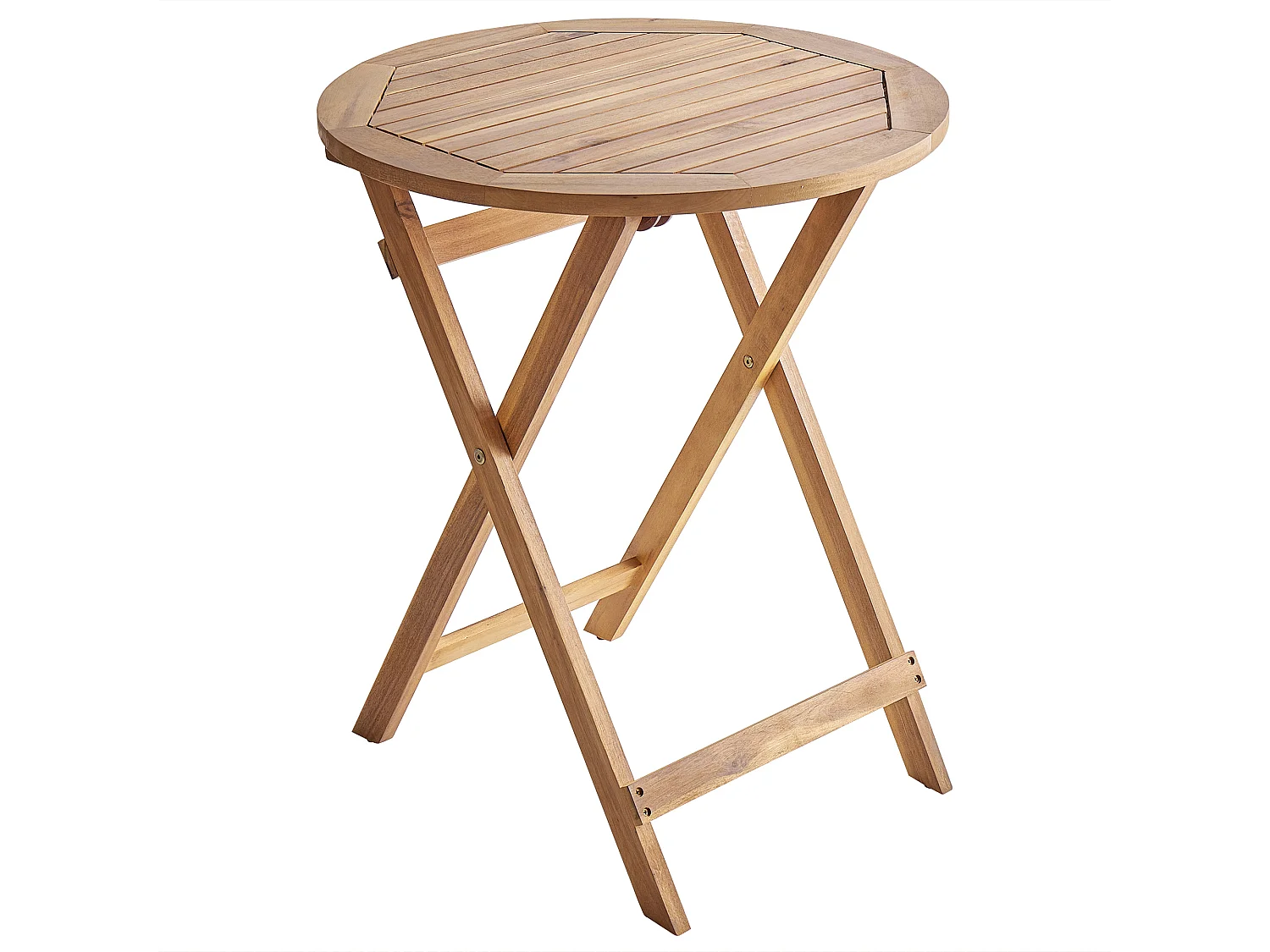 Mesa bistrô PROSSEDI 60 cm 60 cm Madeira de acácia Castanho