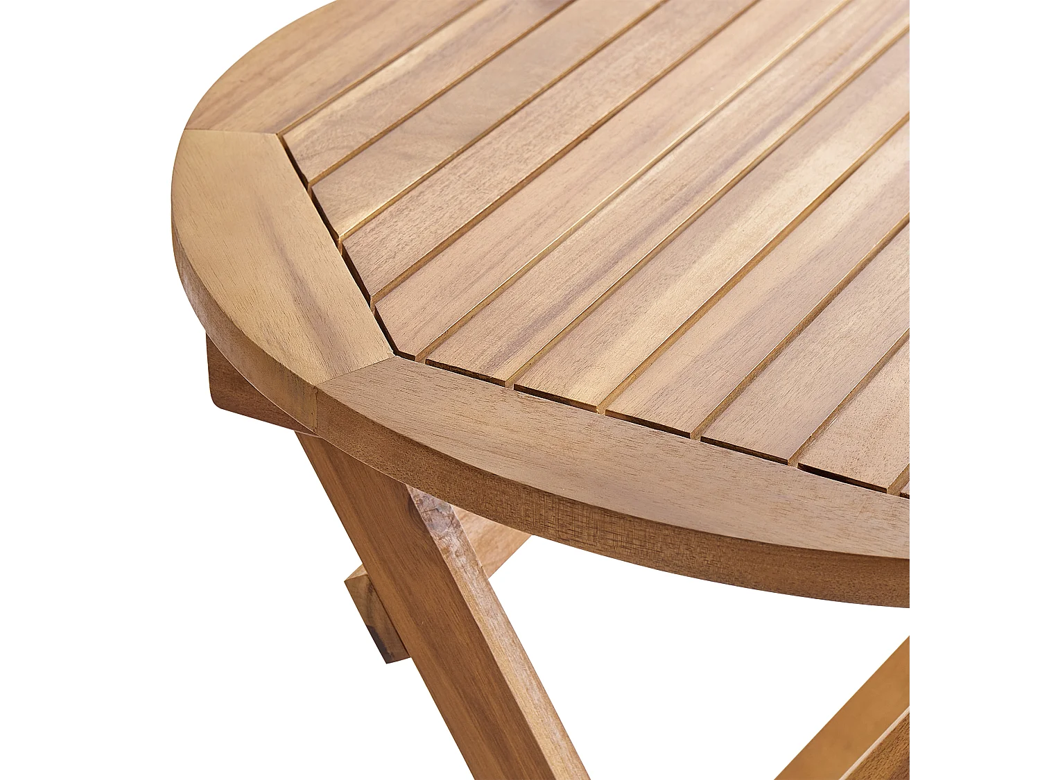 Mesa bistrô PROSSEDI 60 cm 60 cm Madeira de acácia Castanho