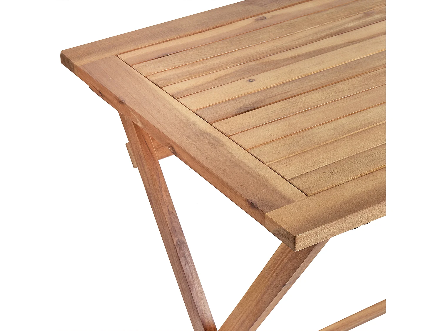 Gartentisch Akazienholz braun klappbar rechteckig 120x60cm Prossedi