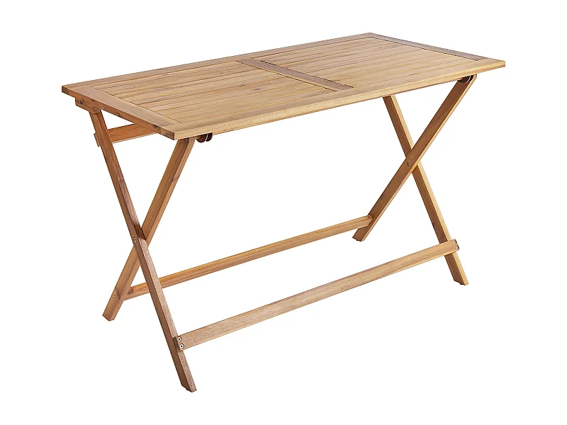 Gartentisch Akazienholz braun klappbar rechteckig 120x60cm Prossedi
