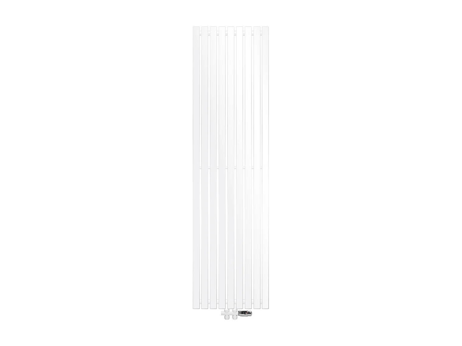 Radiatore di Design Verticale Stella 480 x 1800 mm Bianco Attacco Centrale