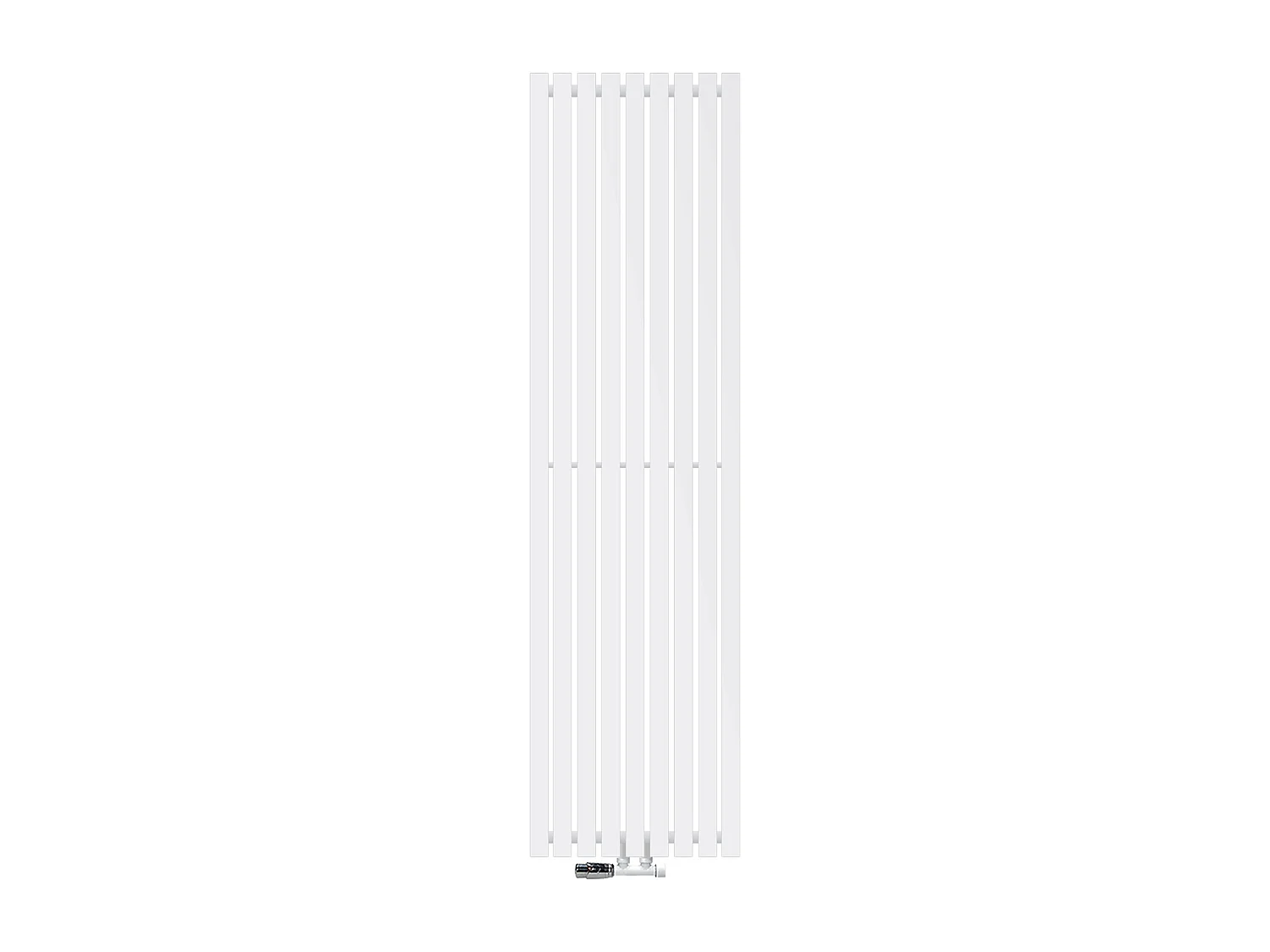 Radiateur panneau Stella raccord central vertical 480 x 1800 mm blanc incl. garniture