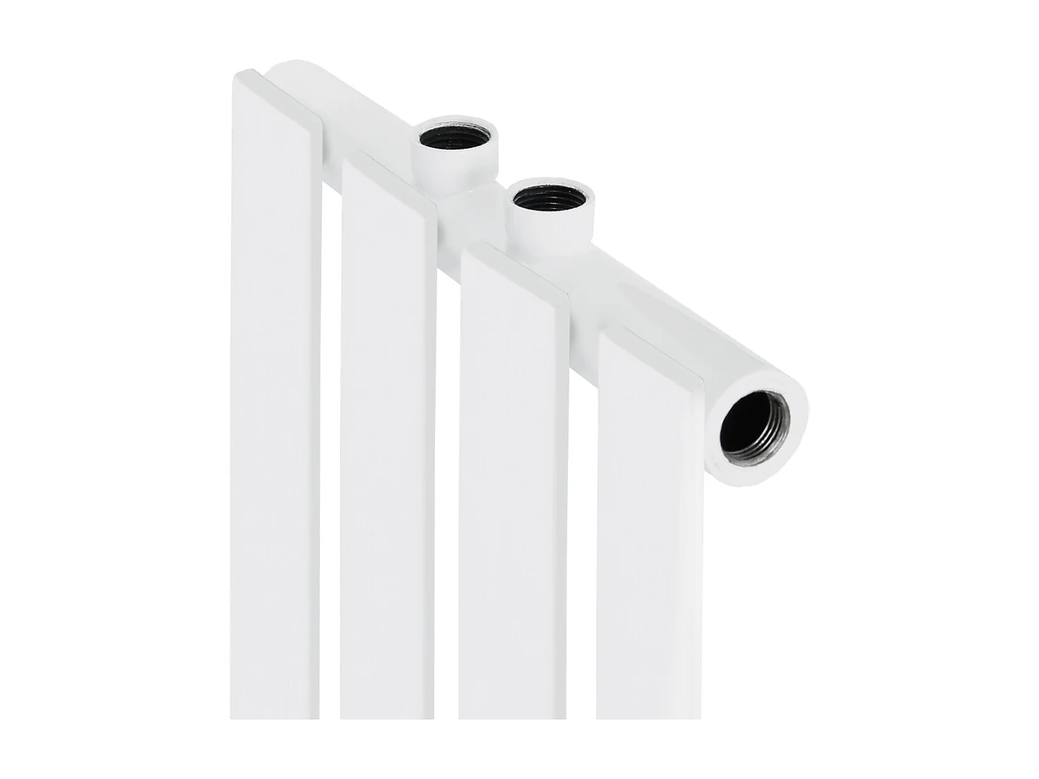 Radiateur panneau Stella raccord central vertical 480 x 1800 mm blanc incl. garniture