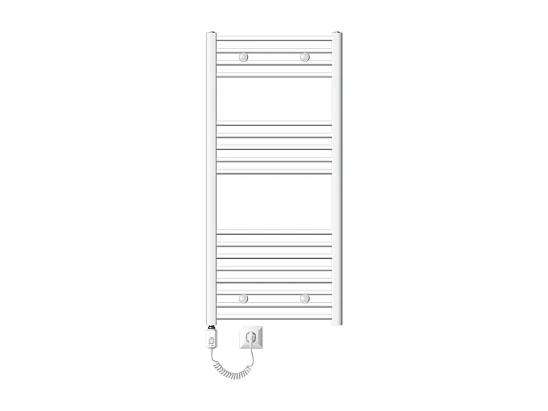Radiateur Design Sahara avec Elément Chauffant Electrique 1200W, 600 x 1200 mm, Blanc
