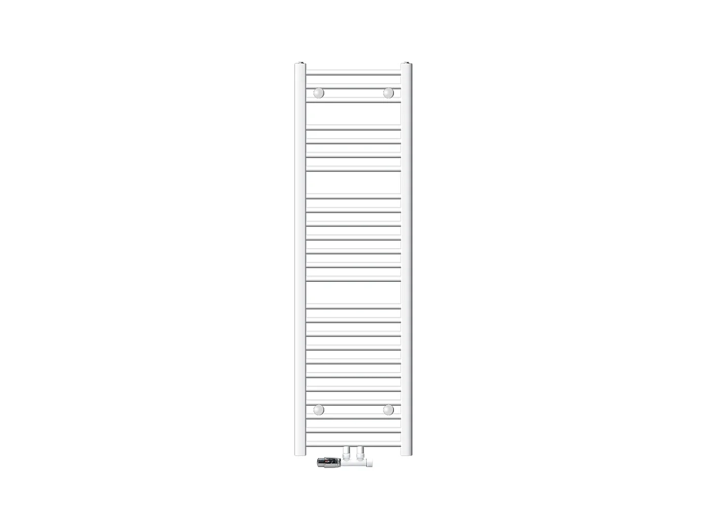 Radiatore di design Sahara non elettrico, 400 x 1500 mm, bianco, attacco centrale