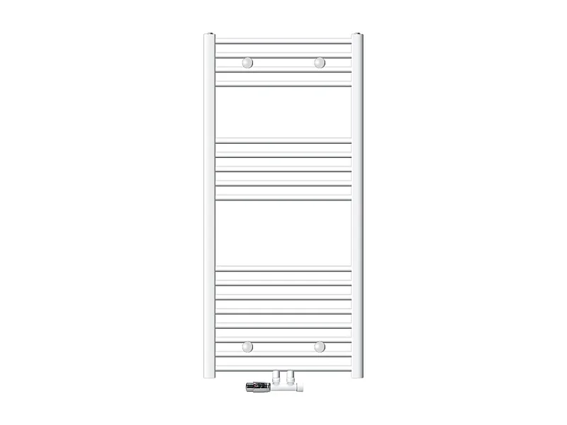 Radiateur Design Sahara Non Électrique, 600 x 1200 mm, Blanc, Connexion Central et Thermos