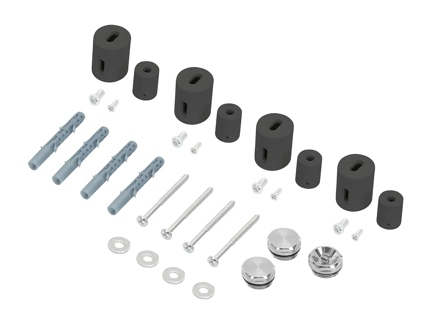 Design Radiateur DHK Iron EM, élément chauffant 900W, 600 x 1400 mm, anthracite