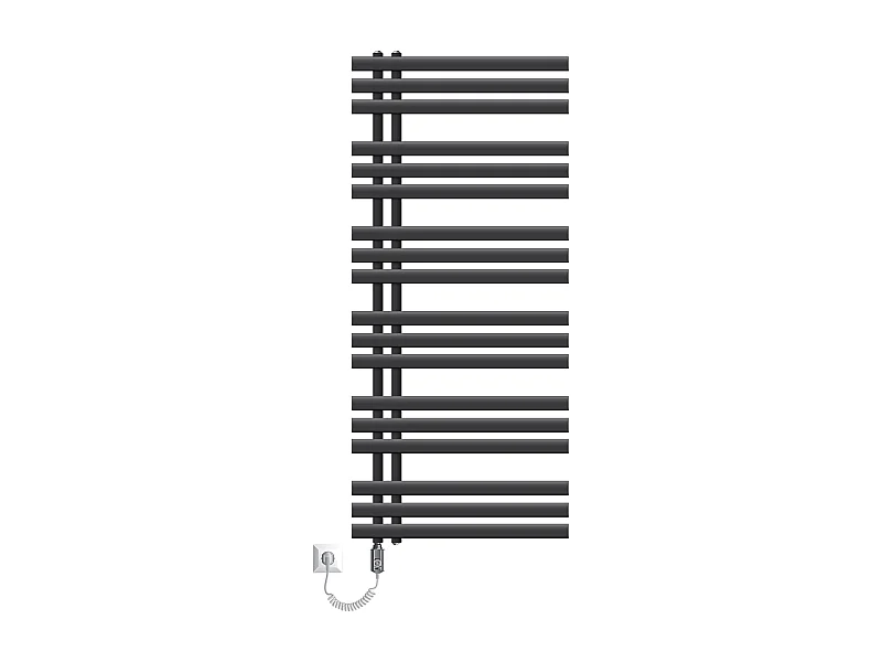 Design DHK Iron EM Radiatore, barra riscaldante 1200W, 600 x 1400 mm, antracite