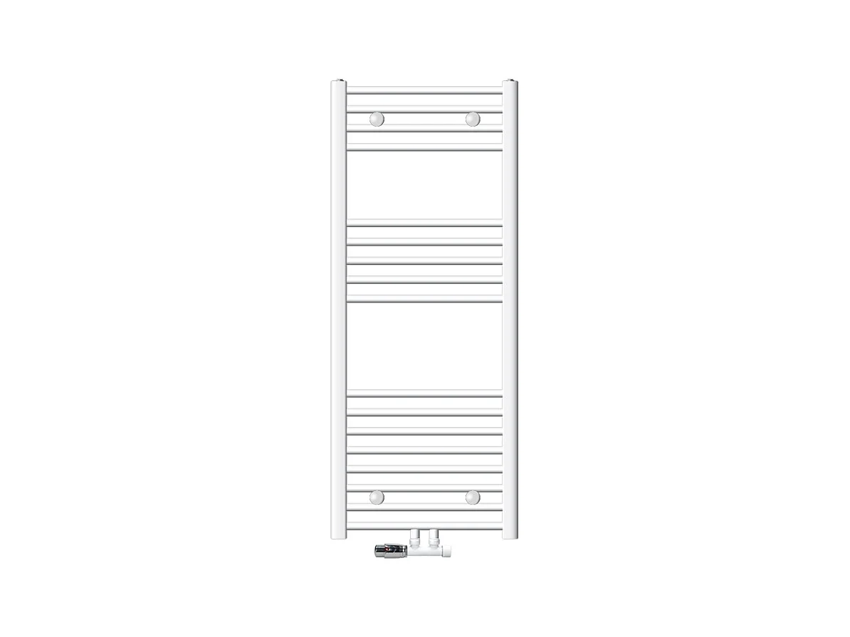 Radiateur Design Sahara Non Électrique, 500 x 1200 mm, Blanc, Connexion Central
